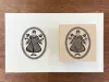 Stamp Marche Girl Rubber Stamp - Oval Frame