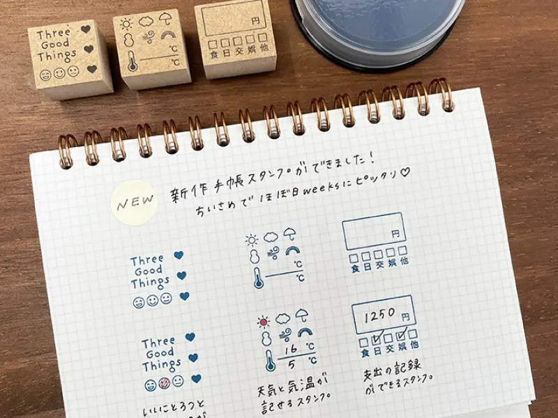 Stamp Marche Rubber Stamp - Weather Record
