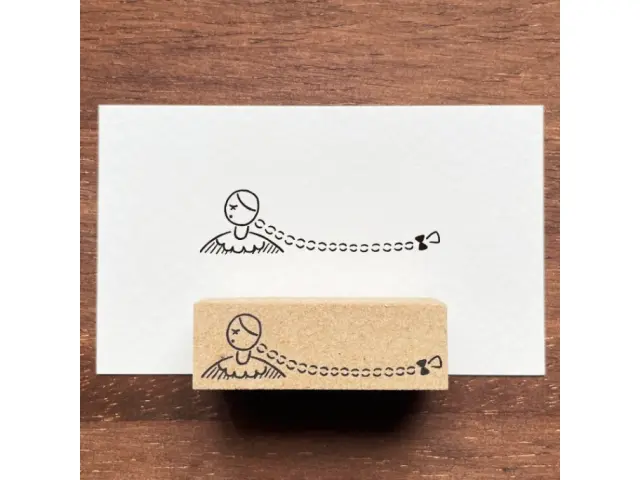 Stamp Marche Girl Rubber Stamp - Pigtails