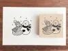Stamp Marche Girl Rubber Stamp - Snowman