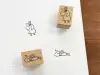 Stamp Marche Small Rubber Stamp - Drinking Coffee