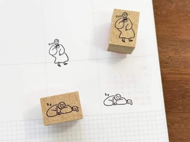 Stamp Marche Mini Rubber Stamp - Nap Time