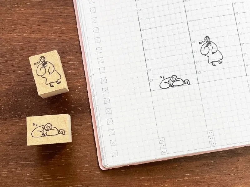Stamp Marche Mini Rubber Stamp - Nap Time