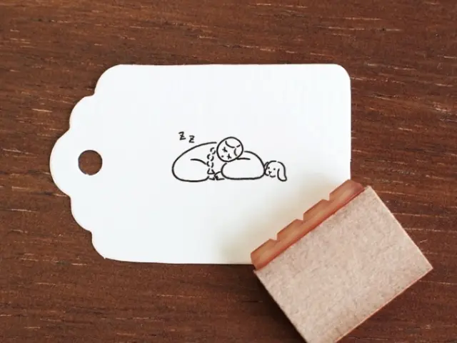 Stamp Marche Mini Rubber Stamp - Nap Time