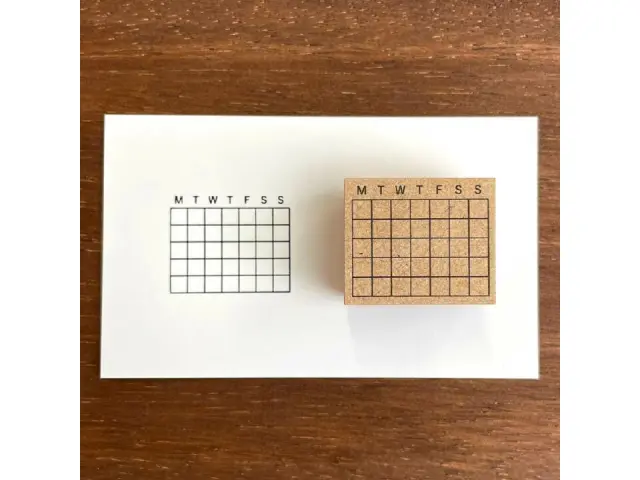 Stamp Marche Rubber Stamp - Calendar Small