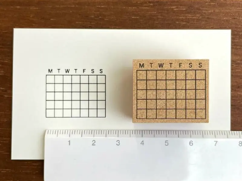 Stamp Marche Rubber Stamp - Calendar Small