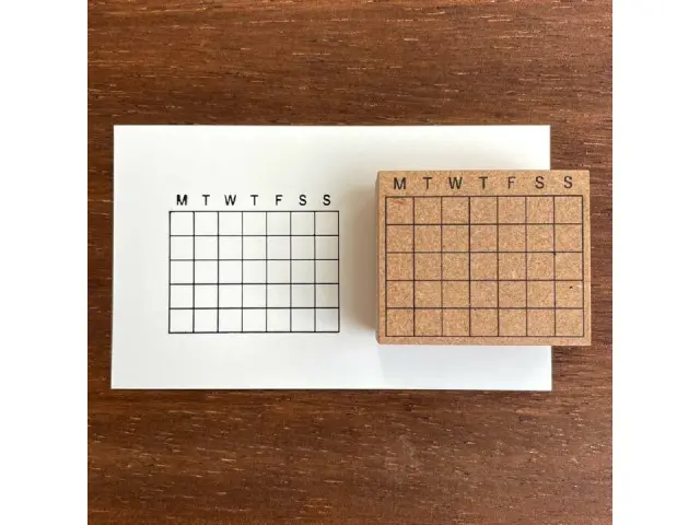 Stamp Marche Rubber Stamp - Calendar Medium