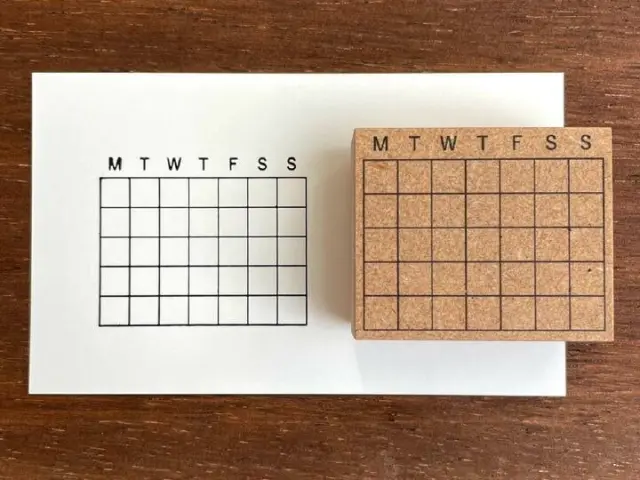 Stamp Marche Rubber Stamp - Calendar Medium