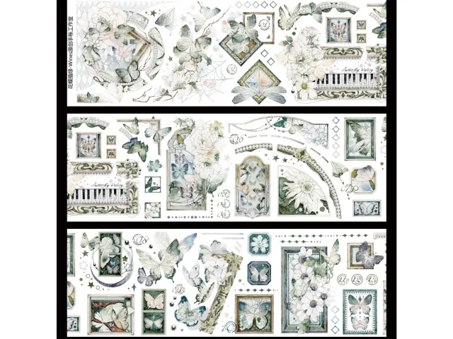 Wines Washi Tape Sample - Painted Green