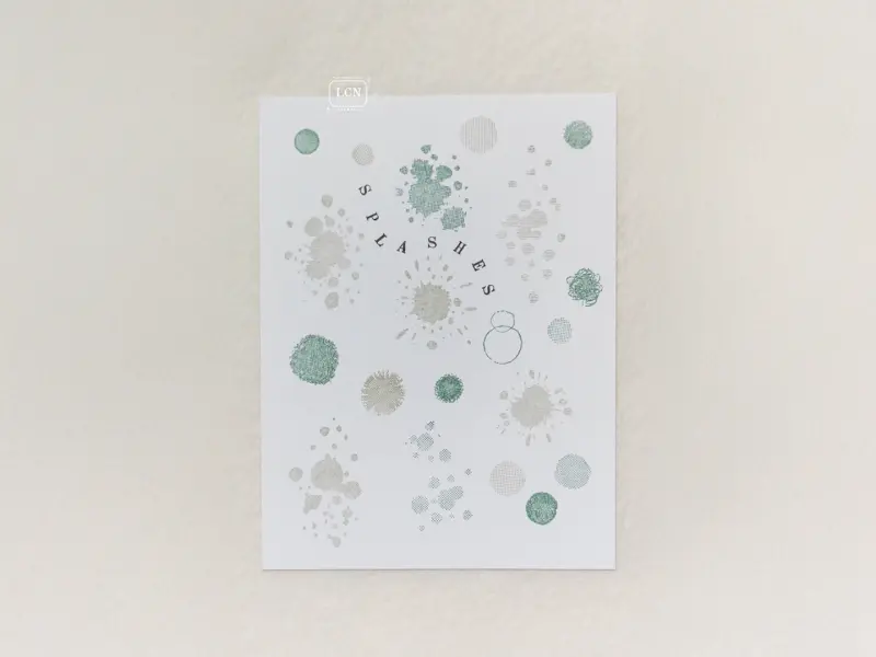Pre-Order LCN Clear Background Stamps - Splashes