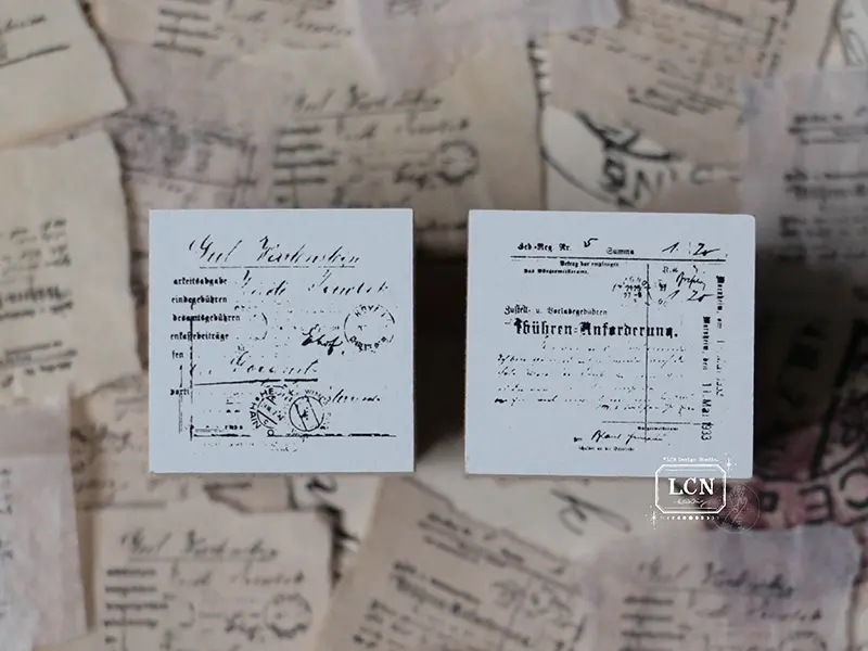 Pre-Order LCN Rubber Stamp Set - Mini Receipt S