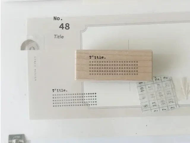 Nyret Rubber Stamp Vol.10 Daily Aesthetic No.48 - Title