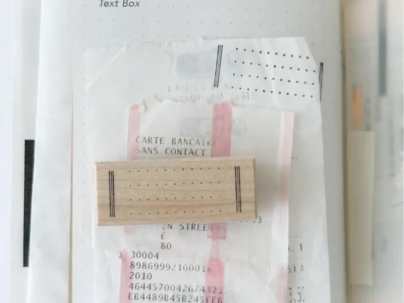 Nyret Rubber Stamp Vol.10 Daily Aesthetic No.49 - Text Box