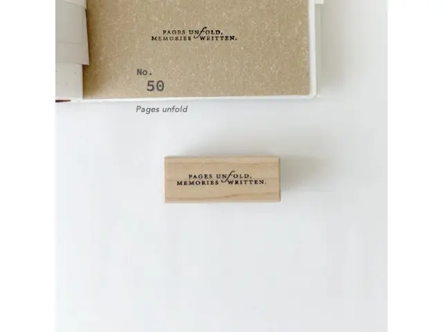 Nyret Rubber Stamp Vol.10 Daily Aesthetic No.50 - Pages Unfold