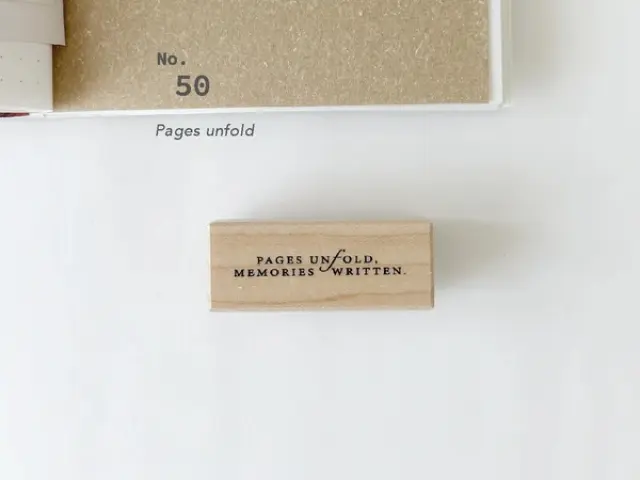 Nyret Rubber Stamp Vol.10 Daily Aesthetic No.50 - Pages Unfold