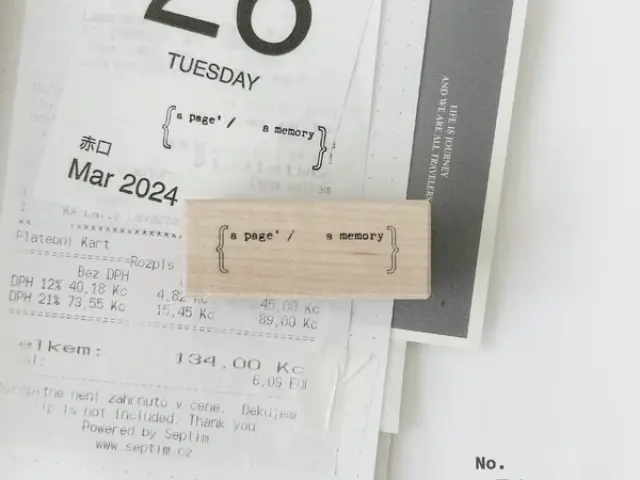 Nyret Rubber Stamp Vol.10 Daily Aesthetic No.51 - Page And Memory