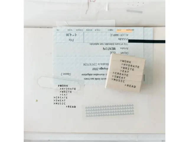 Nyret Rubber Stamp Vol.10 Daily Aesthetic No.53 - Reminder