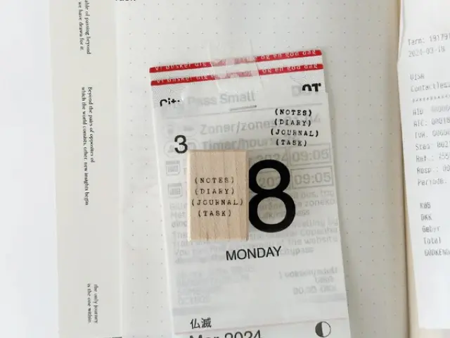 Nyret Rubber Stamp Vol.10 Daily Aesthetic No.55 - Task