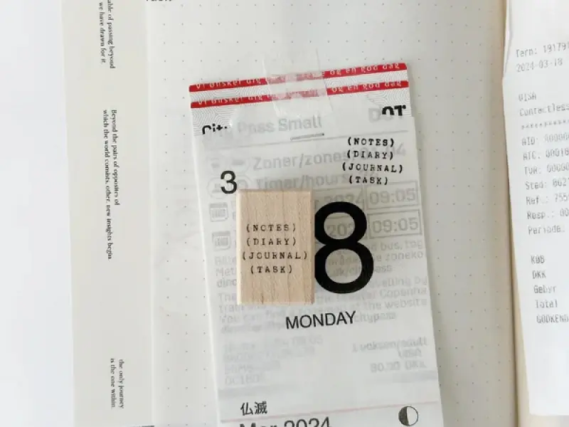 Nyret Rubber Stamp Vol.10 Daily Aesthetic No.55 - Task