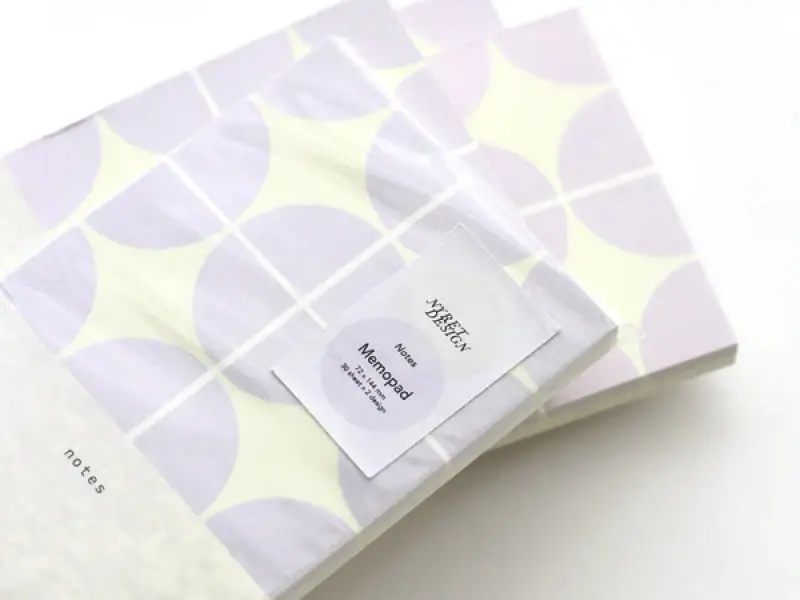 Nyret Frame Memo Pad - Purple And Peach