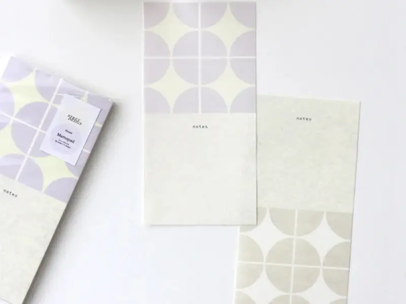 Nyret Frame Memo Pad - Purple And Peach
