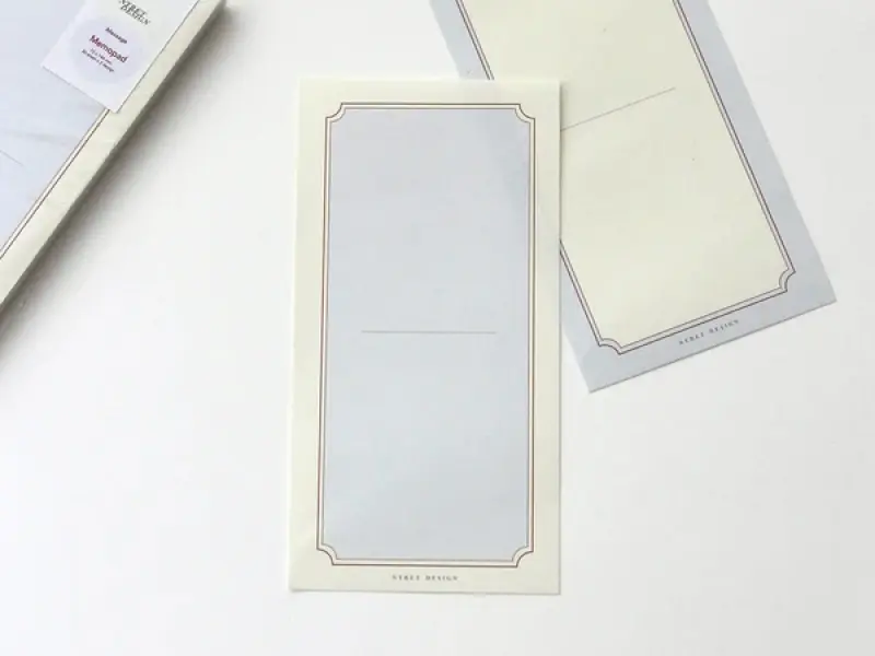 Nyret Frame Memo Pad - Blue And Yellow