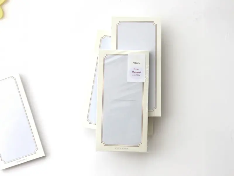Nyret Frame Memo Pad - Blue And Yellow