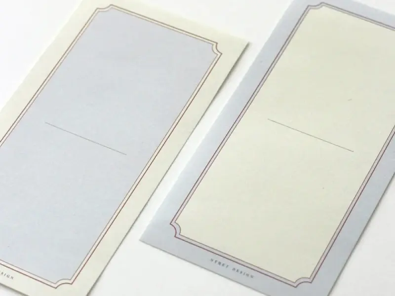 Nyret Frame Memo Pad - Blue And Yellow