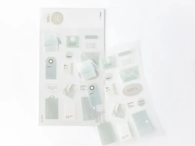 Nyret PET Stickers - White