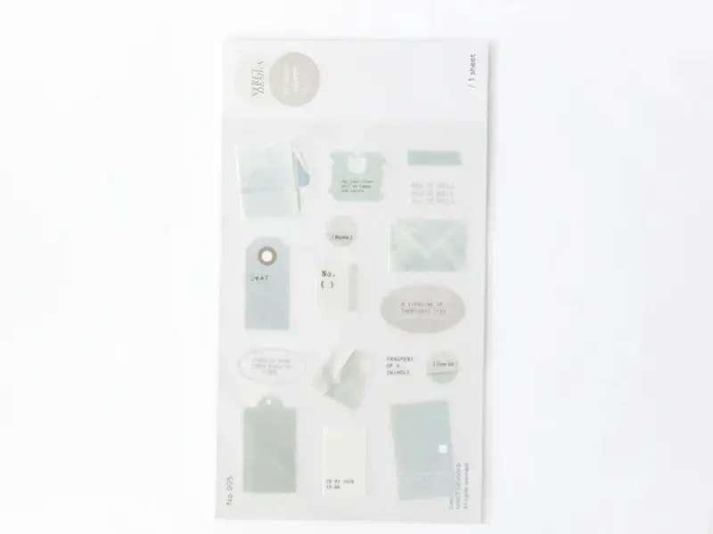 Nyret PET Stickers - White