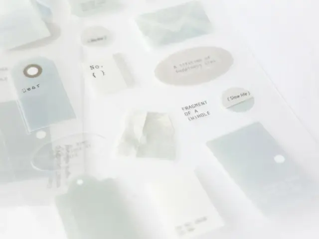 Nyret PET Stickers - White