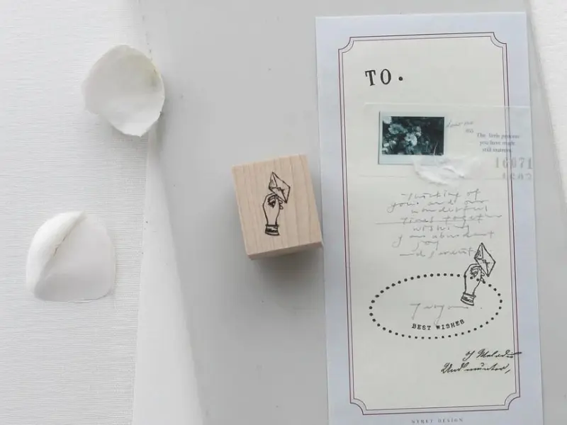 Nyret Rubber Stamp Vol.9 Postcard Series - Letter