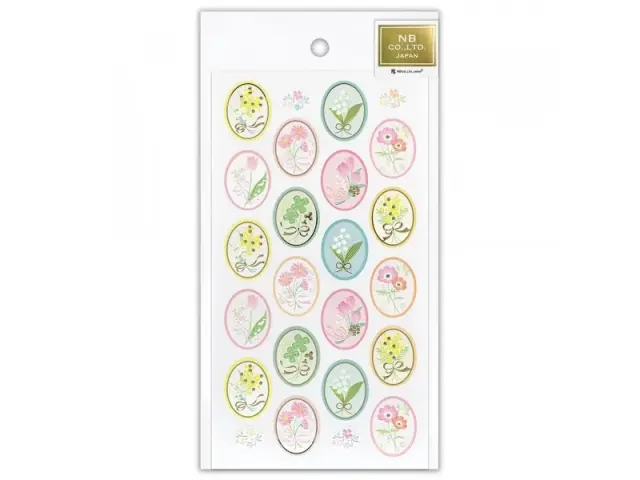 NB Co. Paper Stickers - Ornate Spring Flower