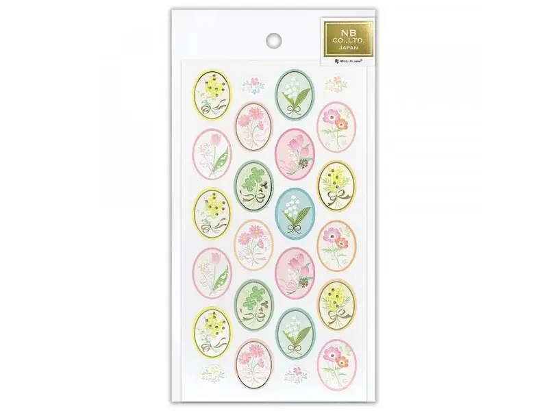 NB Co. Paper Stickers - Ornate Spring Flower