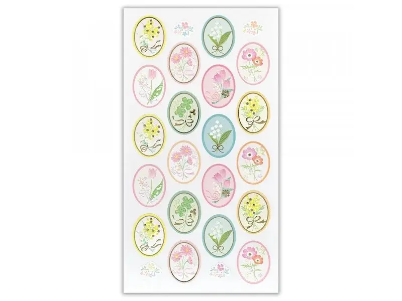 NB Co. Paper Stickers - Ornate Spring Flower