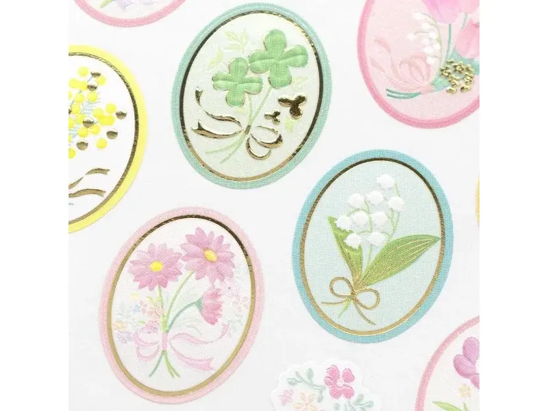 NB Co. Paper Stickers - Ornate Spring Flower