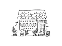 Kurukynki Rubber Stamp Journeying - Café Days