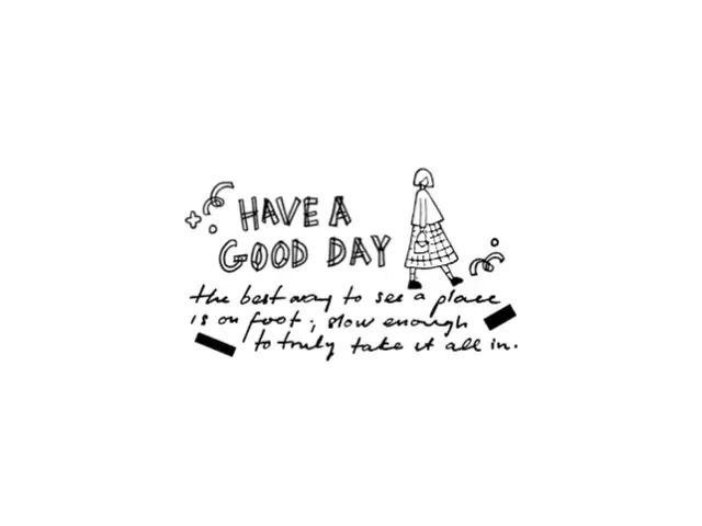 Kurukynki Rubber Stamp Journeying - Good Day