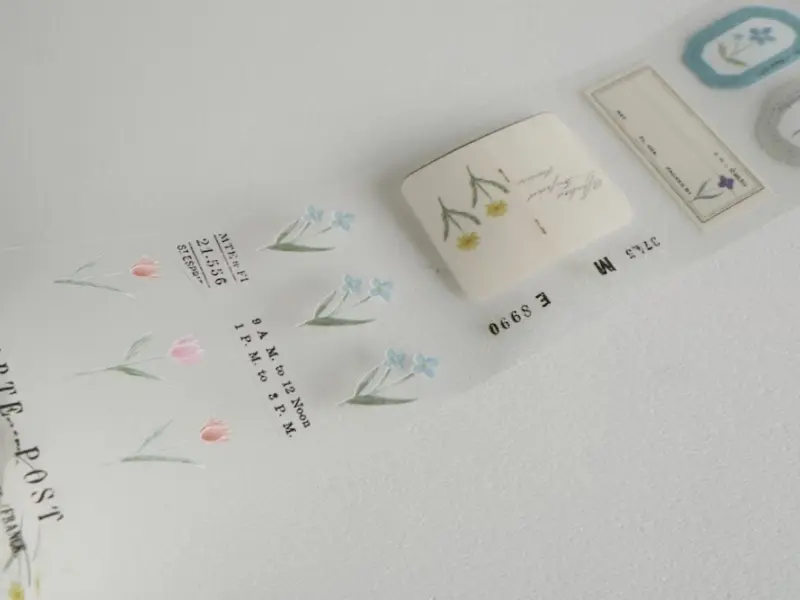 Yohaku Roll Stickers P009 - Garden