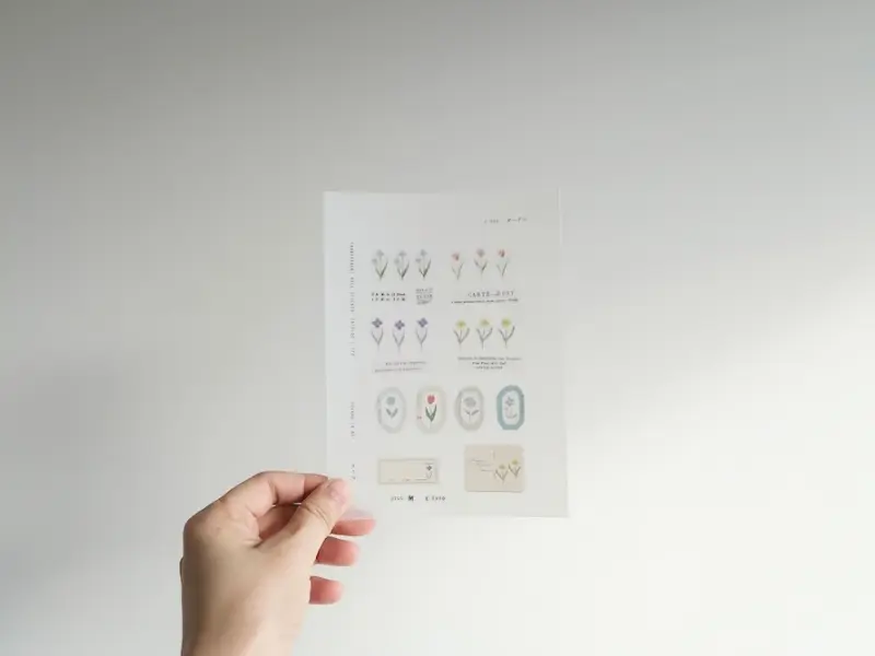 Yohaku Roll Stickers P009 - Garden