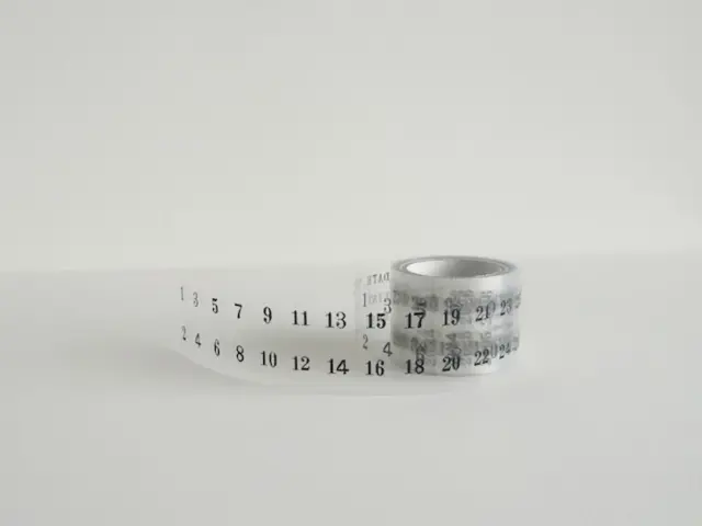 Yohaku Roll Stickers P010 - Calendar