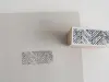 Yohaku Rubber Stamp S101 - Herringbone