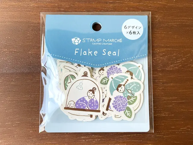 Stamp Marche Flake Stickers - Blue