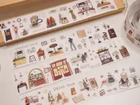 Wanle Studio Kiss-Cut Washi Tape - Coffee Time