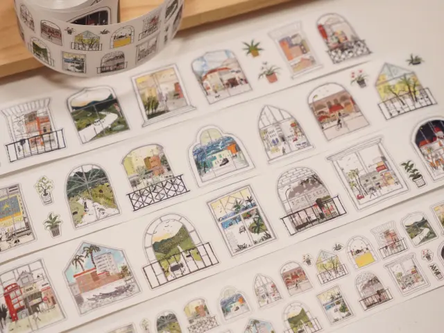 Wanle Studio Kiss-Cut Washi Tape - Beautiful View