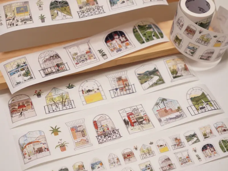 Wanle Studio Kiss-Cut Washi Tape - Beautiful View