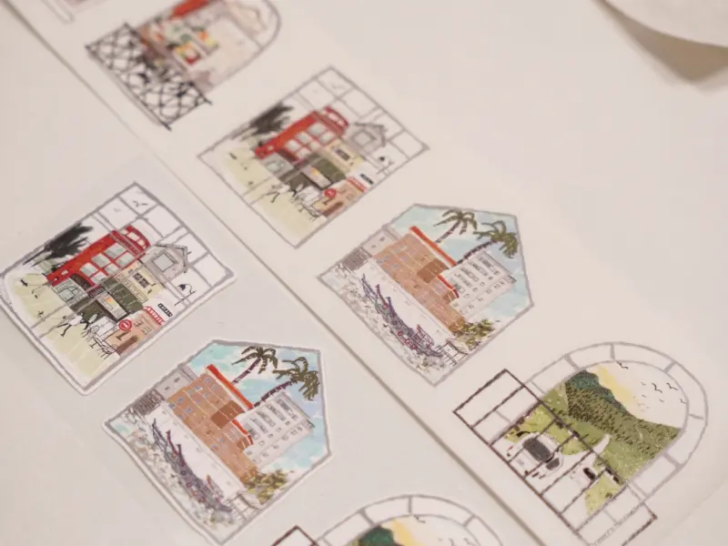 Wanle Studio Kiss-Cut Washi Tape - Beautiful View