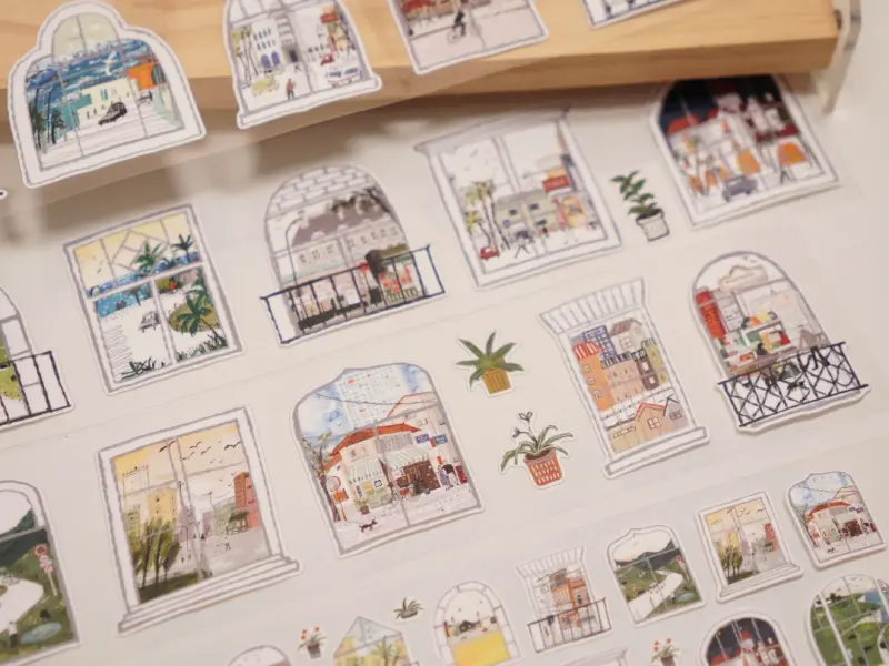 Wanle Studio Kiss-Cut Washi Tape - Beautiful View
