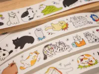 Wanle Studio Kiss-Cut Washi Tape - Our Cat