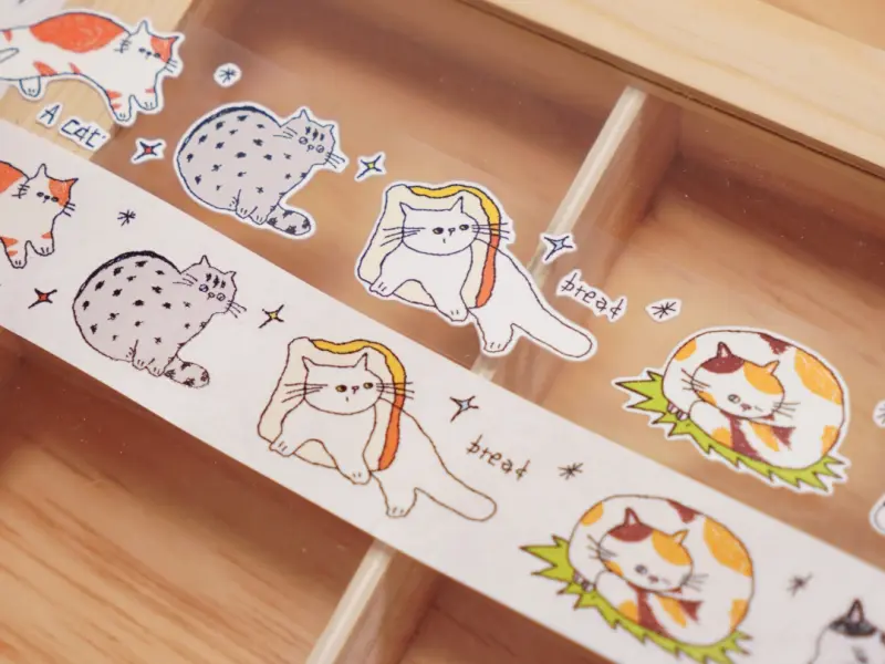Wanle Studio Kiss-Cut Washi Tape - Our Cat